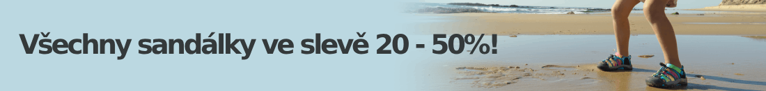 Sandály sleva 20-50%