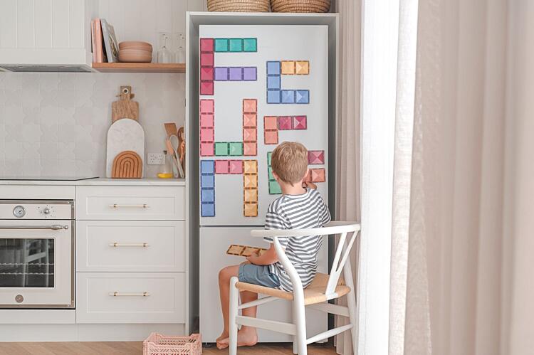 jak zpevnit stavby z magnetických stavebnic - sada Rectangles