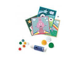 Jak zabavit malé děti na letišti - kreativní sada s bambulkami