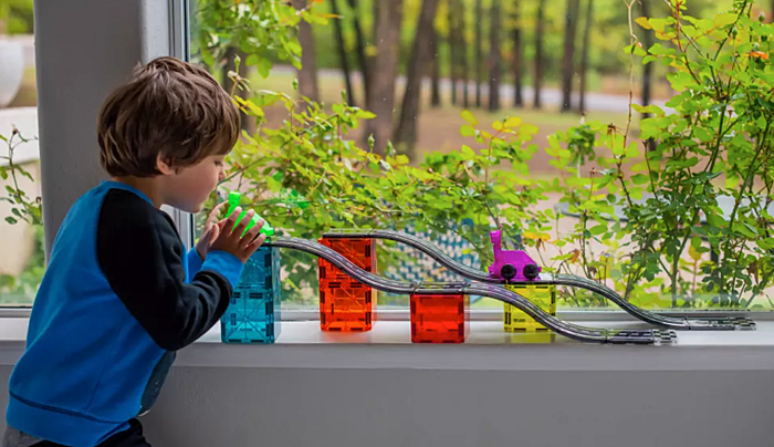 Jak vybrat magnetické stavebnice od 3 let - Magna Tiles Donwhill sada