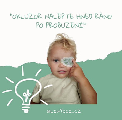 tupozrakost u dětí - jak na okluzor
