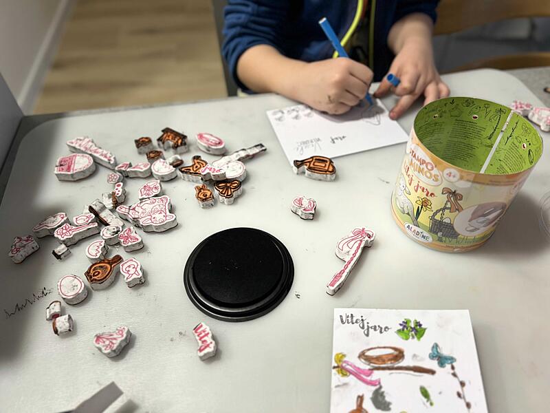 aladine razítka Stampo Minos Jaro a Velikonoce v praxi