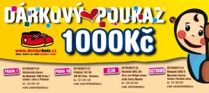 Dárkový poukaz 1000 Kč