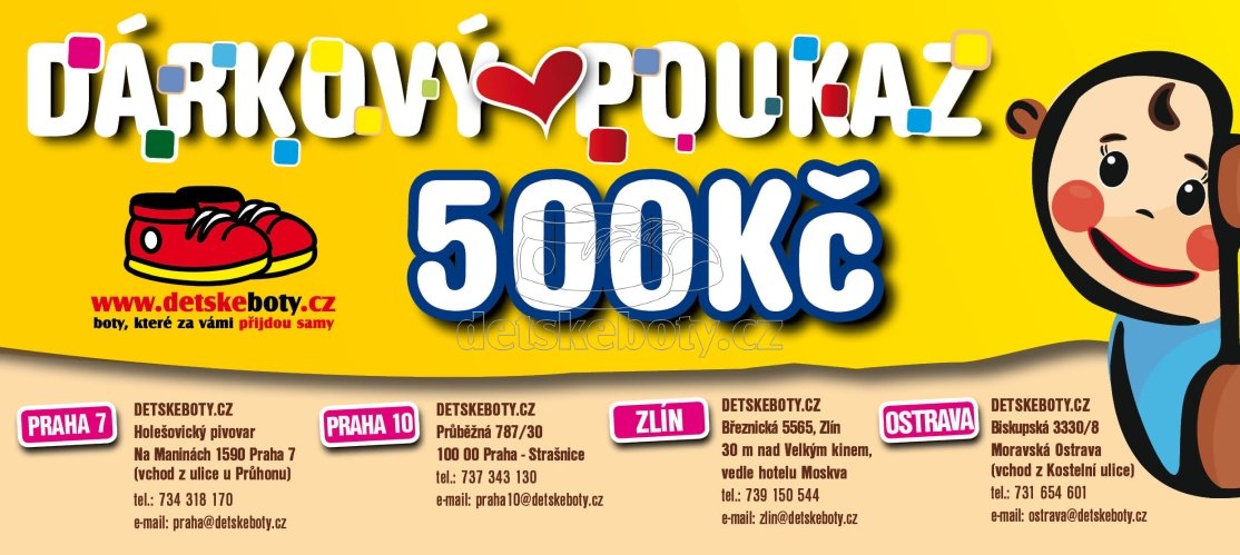 Dárkový poukaz 500 Kč