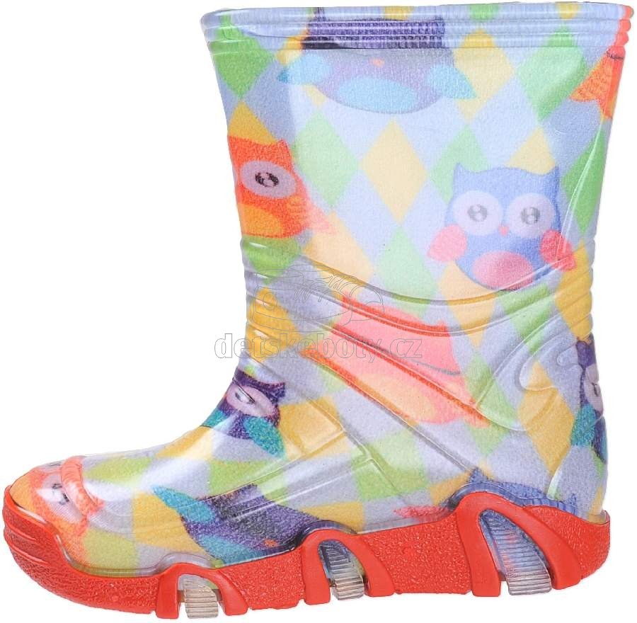 Dětské gumáky Vela Shoes sova Velikost: 33-34 (obrázek 3)
