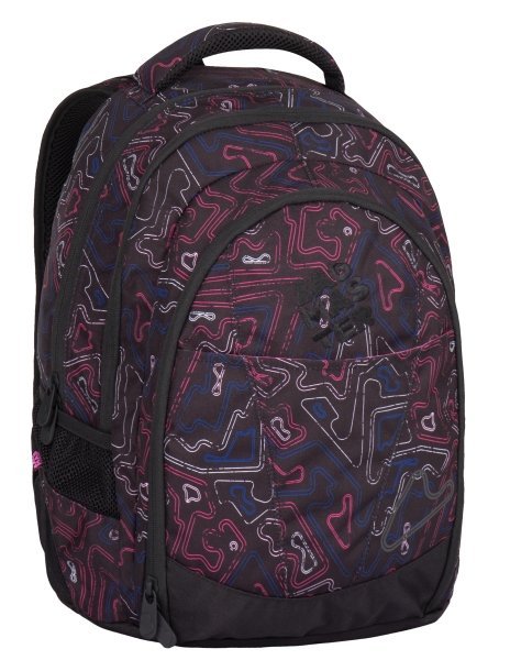 Bagmaster DIGITAL 7 A studentský batoh - růžovo modrý