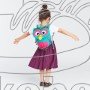 Batůžek pro nejmenší Affenzahn Olivia Owl small – turquoise