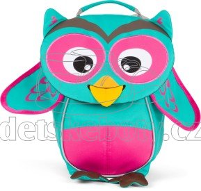 Batůžek pro nejmenší Affenzahn Olivia Owl small - turquoise