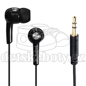 Hama sluchátka Basic4Music, silikonové špunty, černá