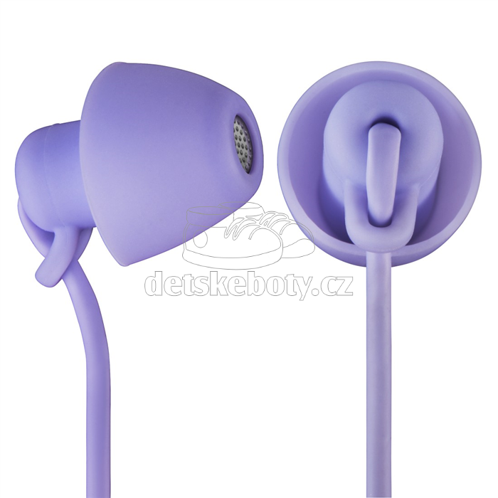 Thomson sluchátka s mikrofonem EAR3008 Piccolino, mini špunty, fialová 132636