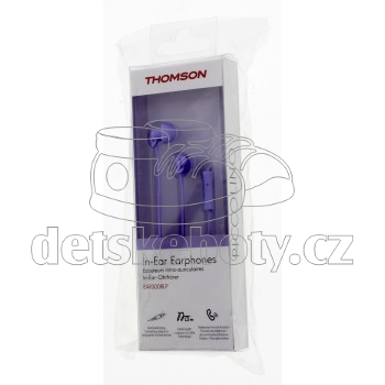 Thomson sluchátka s mikrofonem EAR3008 Piccolino, mini špunty, fialová 132636 (obrázek 5)
