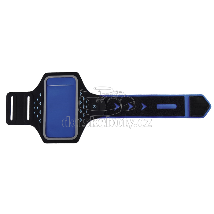 Hama Active sportovní pouzdro na rameno s LED, velikost L, černé/modré 177740