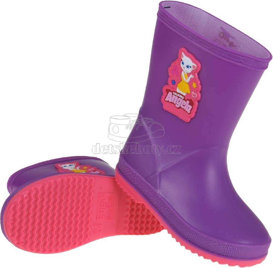 Dětské gumáky Coqui 8505 purple/Lt.fuchsia Velikost: 24 (obrázek 3)