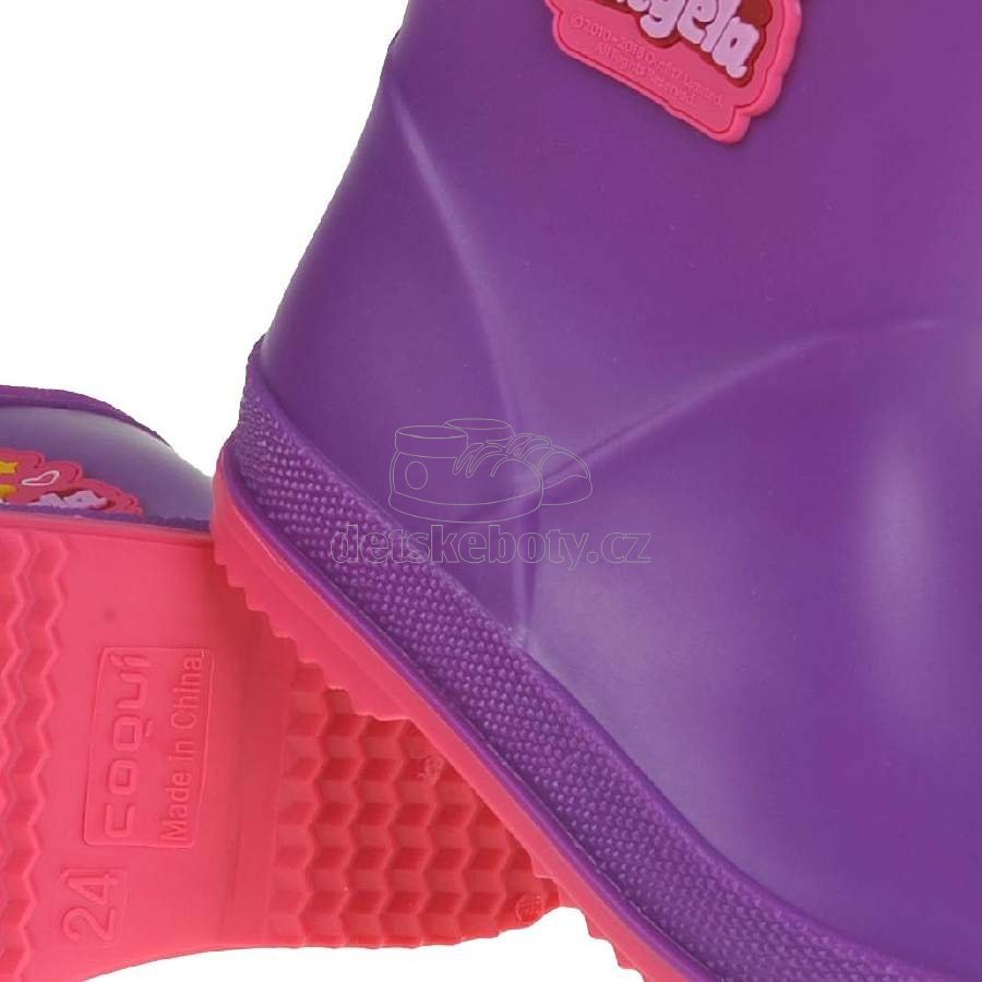 Dětské gumáky Coqui 8505 purple/Lt.fuchsia Velikost: 24 (obrázek 4)
