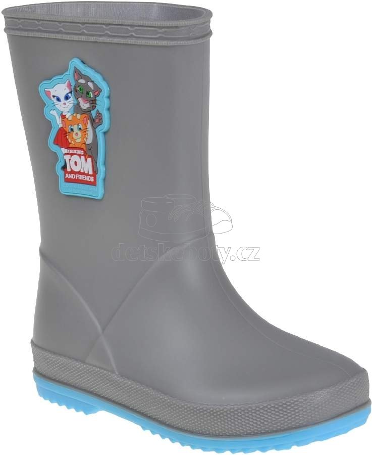 Dětské gumáky Coqui 8505 mid.grey/new blue