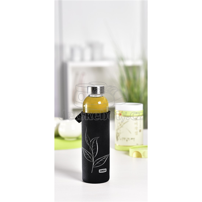 Xavax skleněná lahev na nápoje, 500 ml, se sítkem a neoprenovým obalem (obrázek 4)