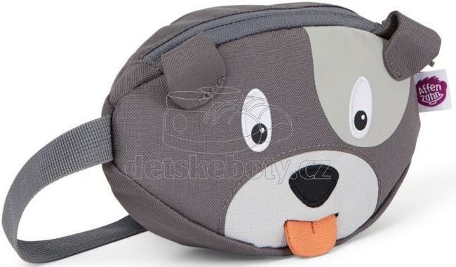 Dětská ledvinka Affenzahn Hip-Bag – Dog David – grey