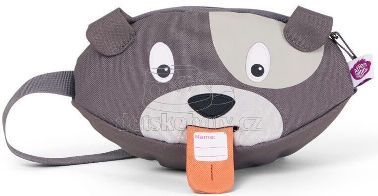 Dětská ledvinka Affenzahn Hip-Bag - Dog David - grey (obrázek 4)