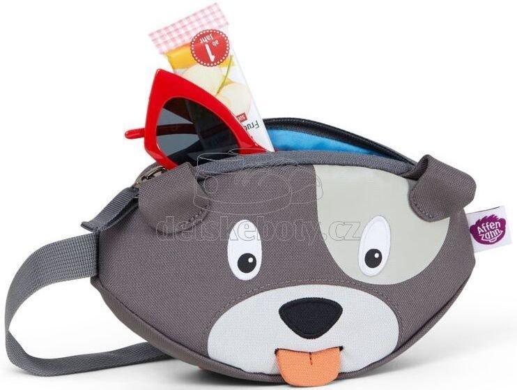 Dětská ledvinka Affenzahn Hip-Bag - Dog David - grey (obrázek 5)