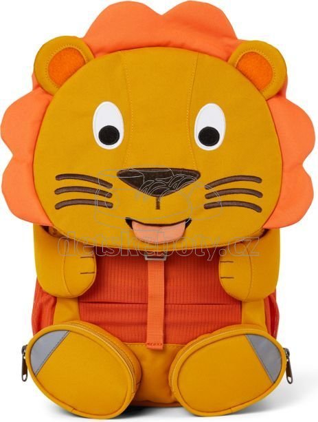 Dětský batoh do školky Affenzahn Large Friend Lion - yellow
