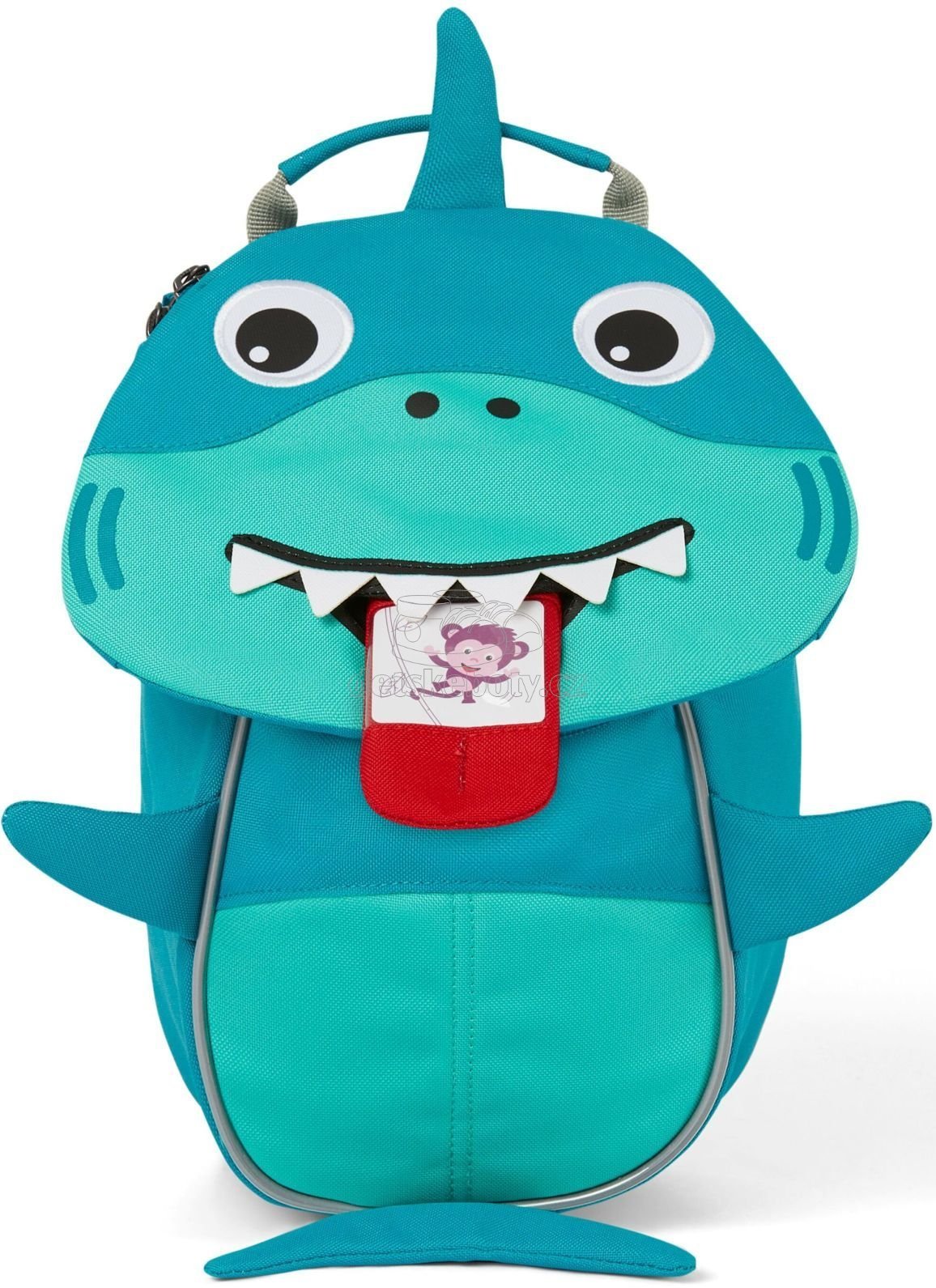 Batůžek pro nejmenší Affenzahn Small Friend Shark – turquoise