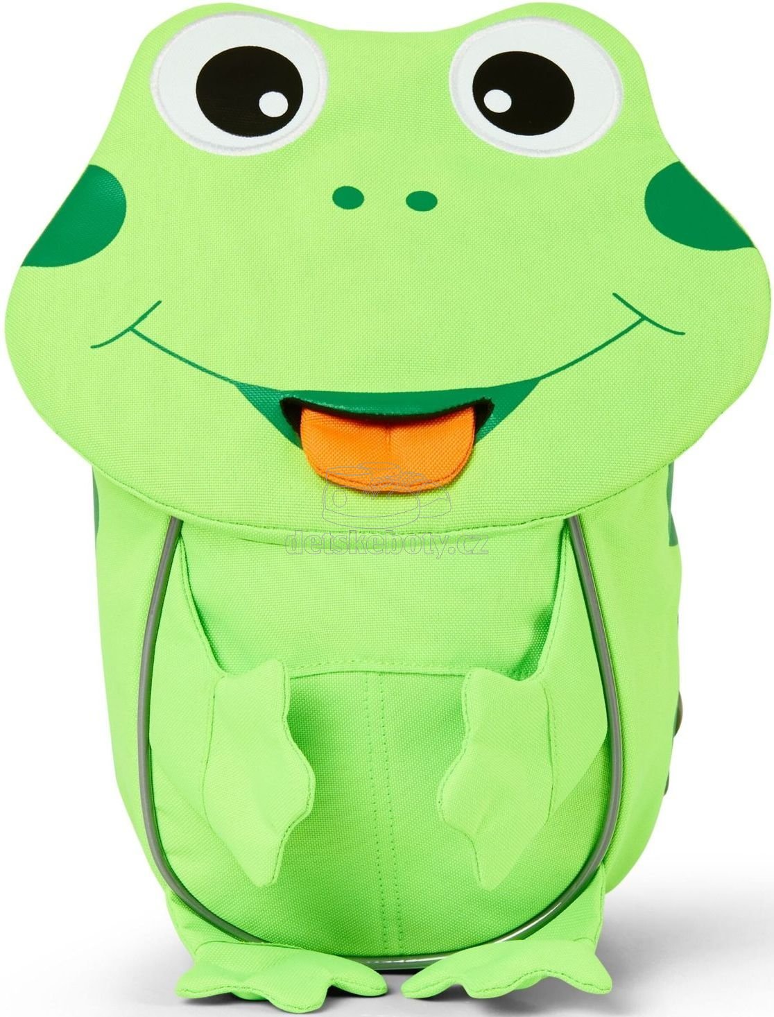 Batůžek pro nejmenší Affenzahn Small Friend Frog - neon green