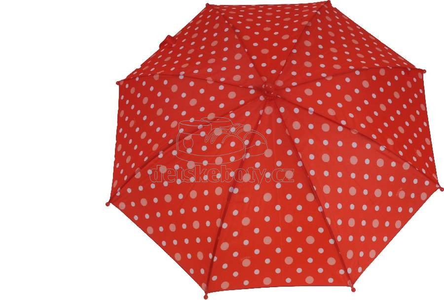 Deštník Dopller 72680D červený puntík