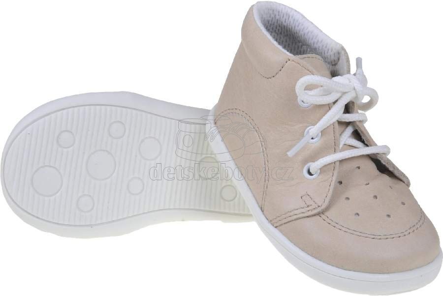 Dětské capáčky BOOTS4U T014 nappa taupe Velikost: 19 (obrázek 3)