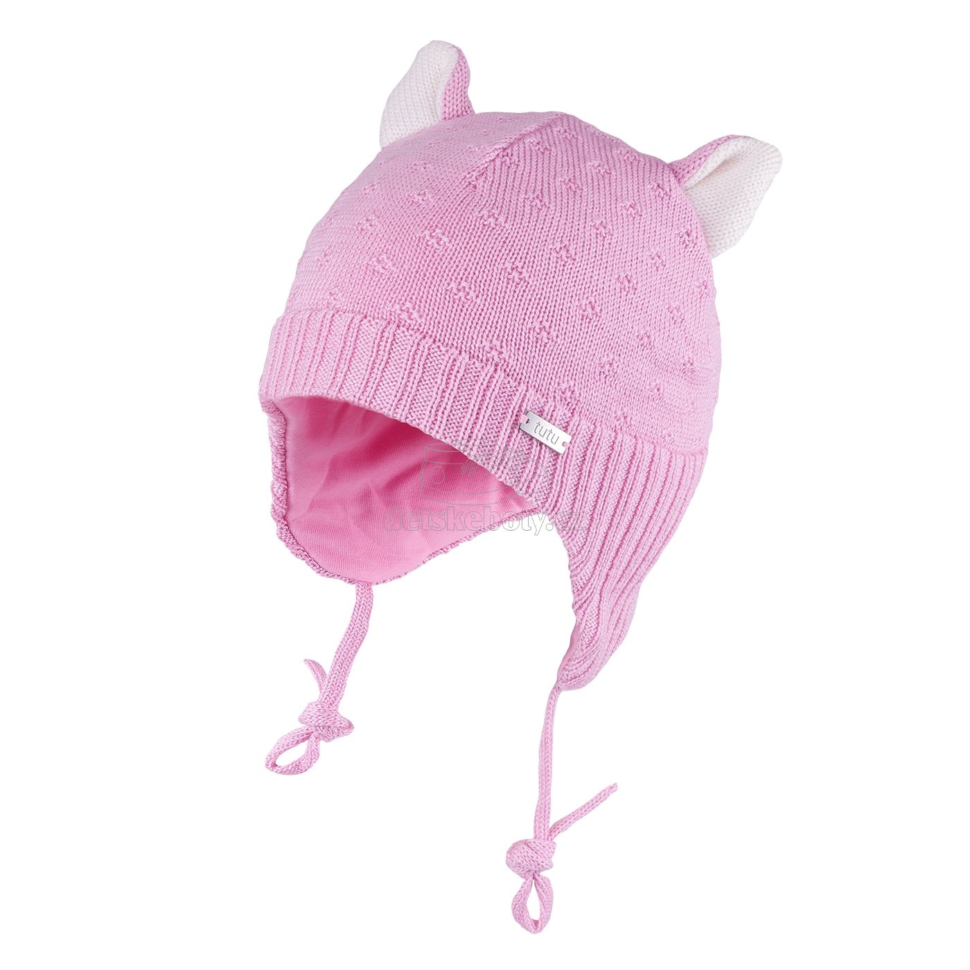 Dětská zimní čepice TUTU 3-005139 lt.pink