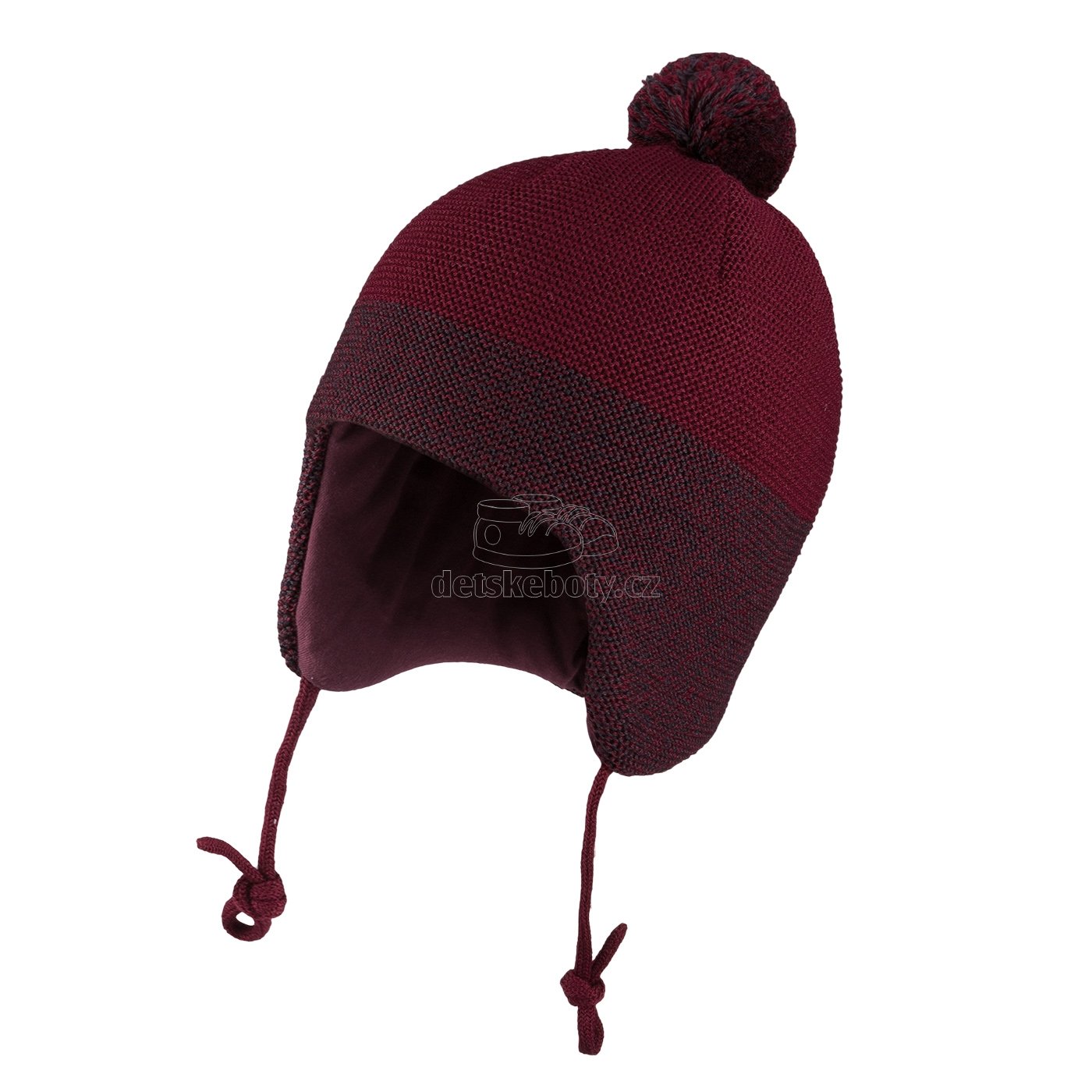 Dětská zimní čepice TUTU 3-005176 claret