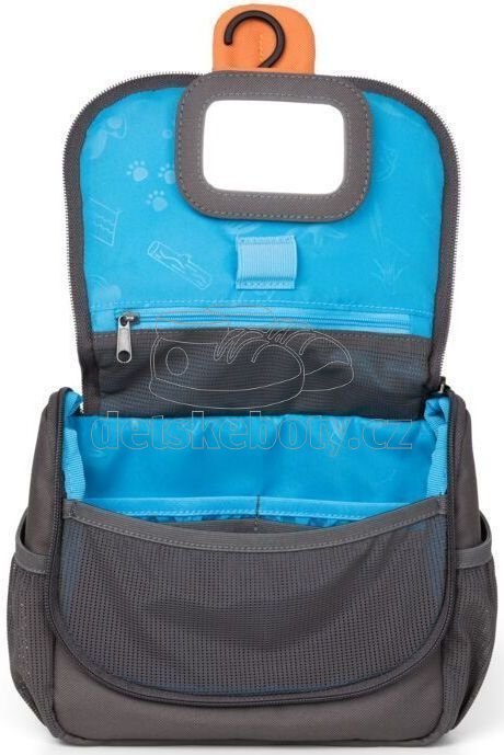 Dětská kosmetická taštička Affenzahn Washbag Dog David - grey (obrázek 5)