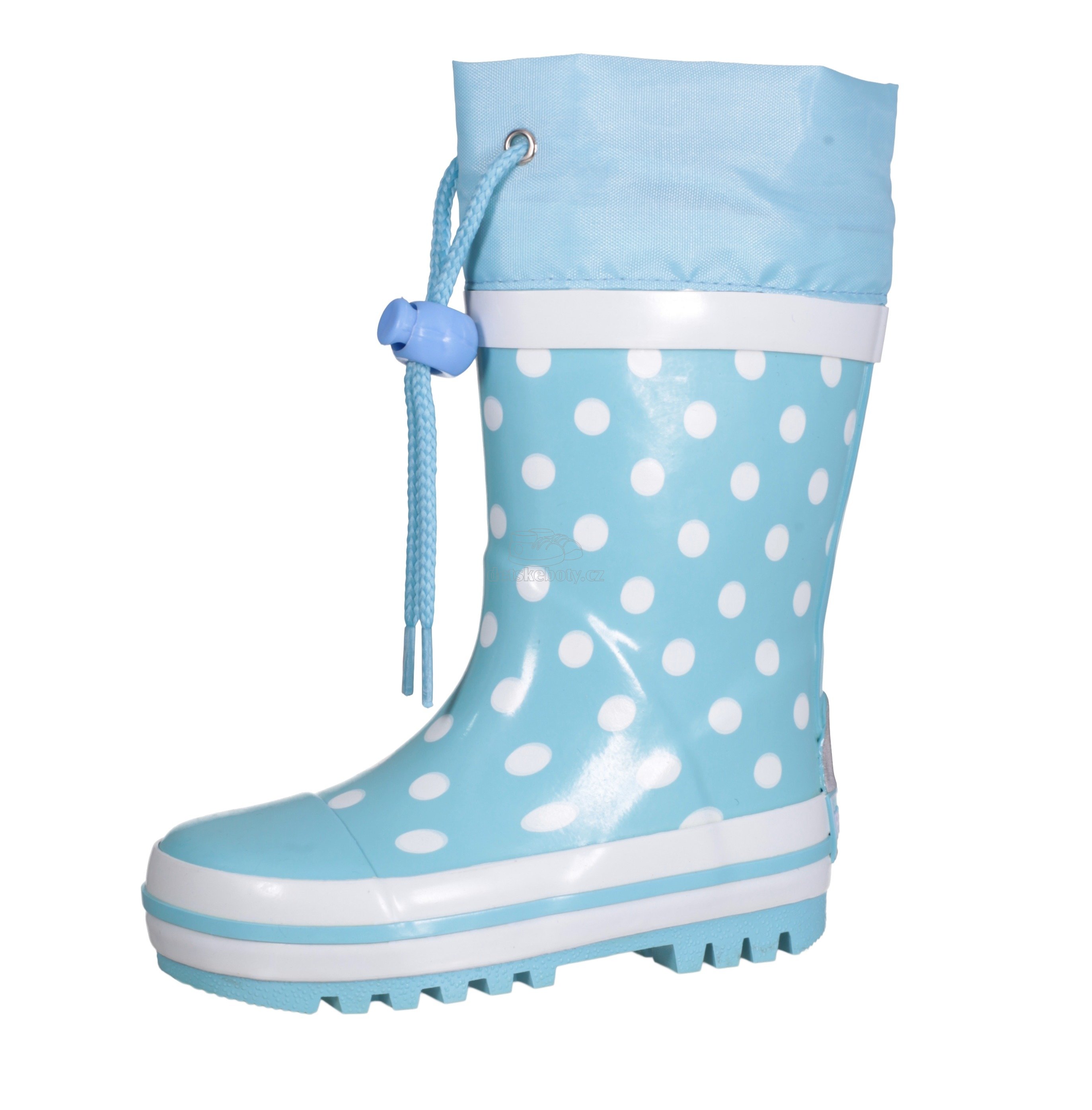 Dětské holinky Playshoes 181767 dots tyrkysová