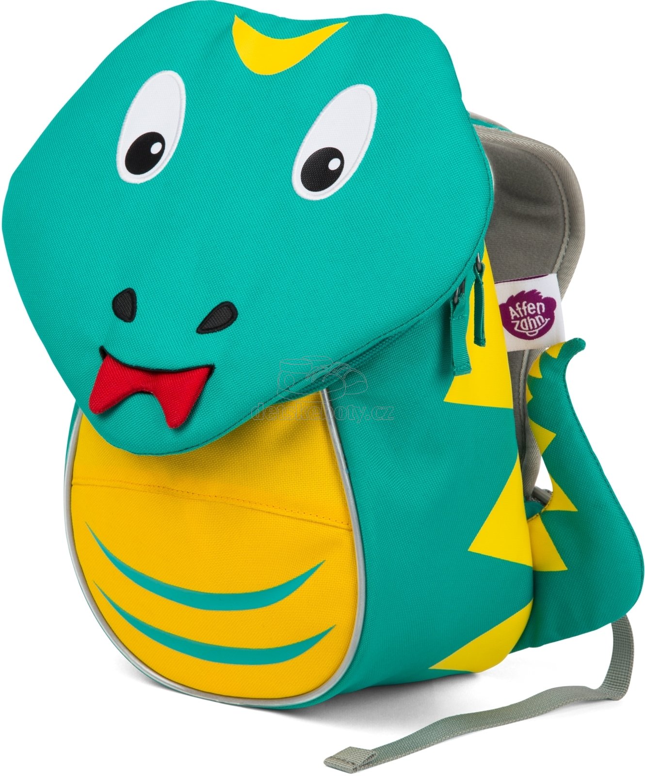 Batůžek pro nejmenší Affenzahn Samuel Snake small – turquoise