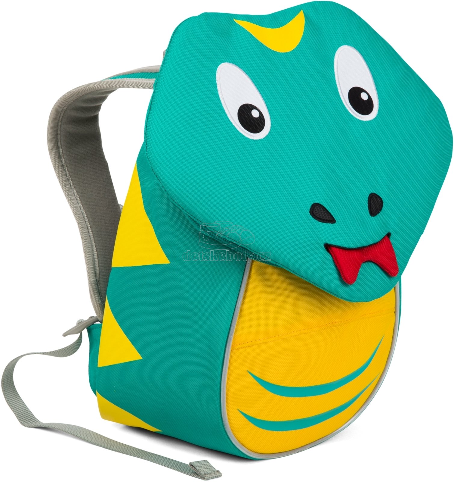 Batůžek pro nejmenší Affenzahn Samuel Snake small - turquoise (obrázek 3)