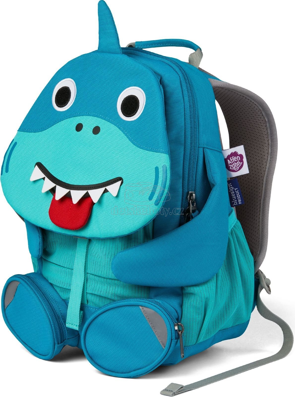 Dětský batoh do školky Affenzahn Shark large - blue	