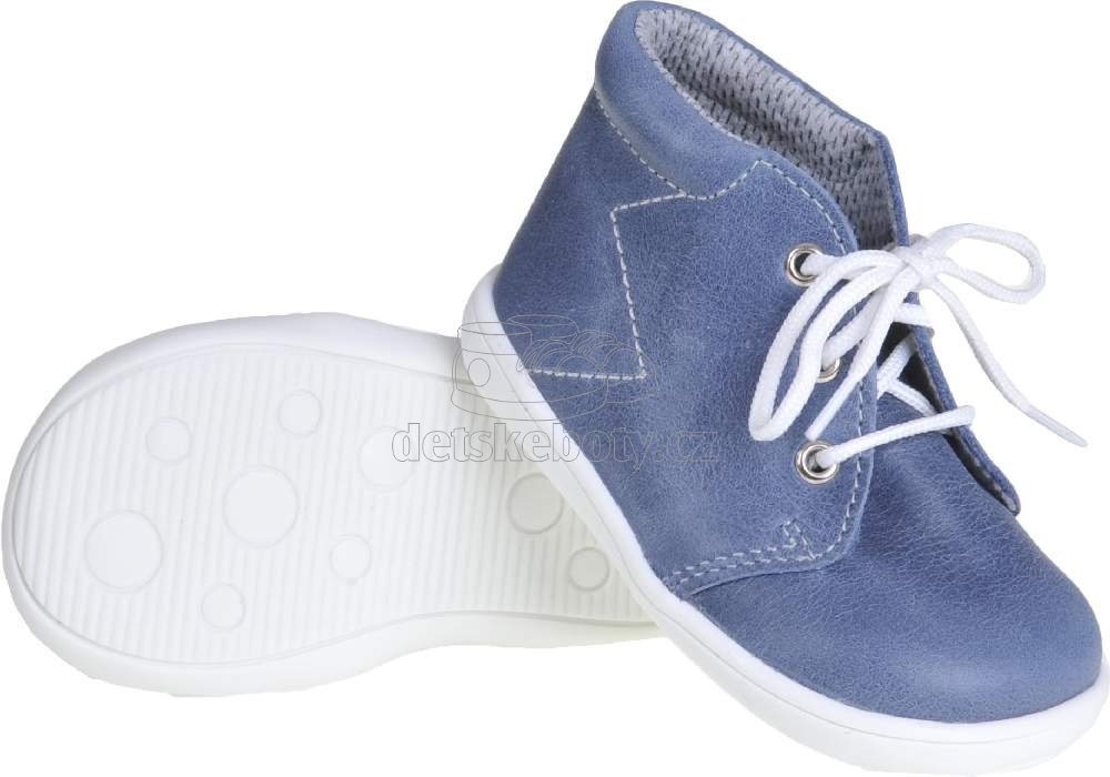 Dětské capáčky BOOTS4U T021 modrá Velikost: 19 (obrázek 3)