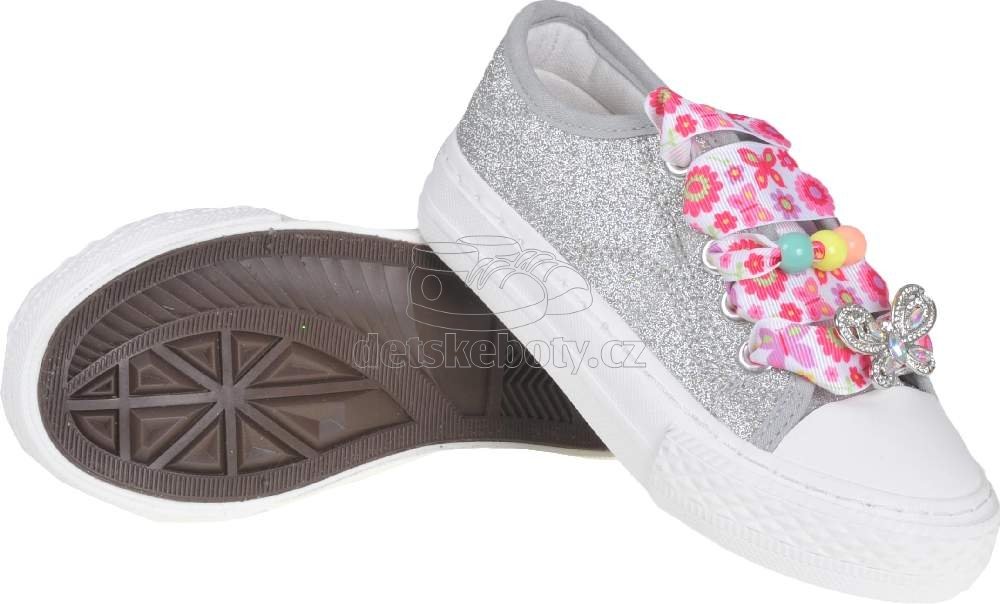 Dětské celoroční boty Lelli Kelly LK1328 LH01 silvilla silver glitter Velikost: 35 (obrázek 3)