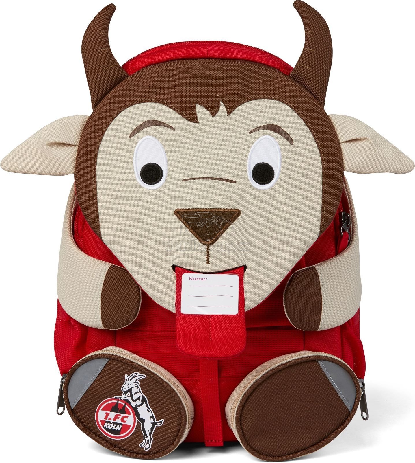 Dětský batoh do školky Affenzahn Hennes Goat large – red