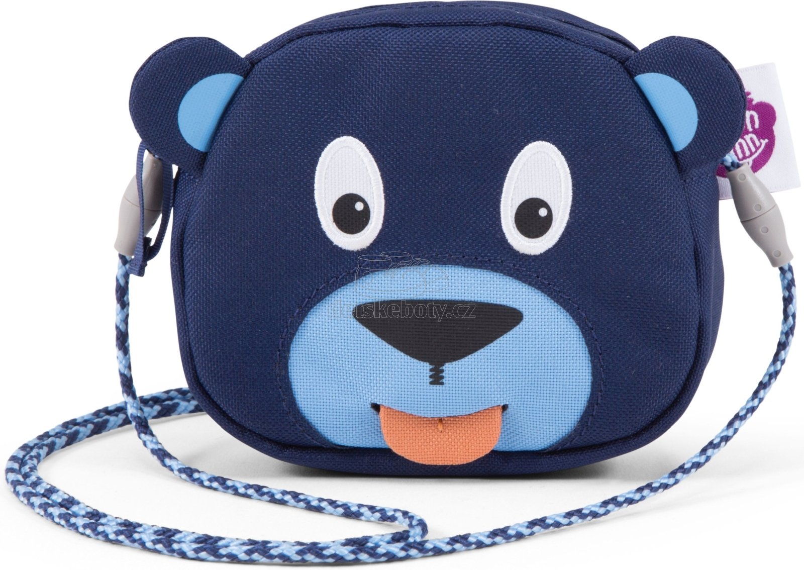 Dětská kabelka Affenzahn Purse Bobo Bear - petrol wallet