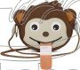 Dětská kabelka Affenzahn Kids Wallet Monkey – brown