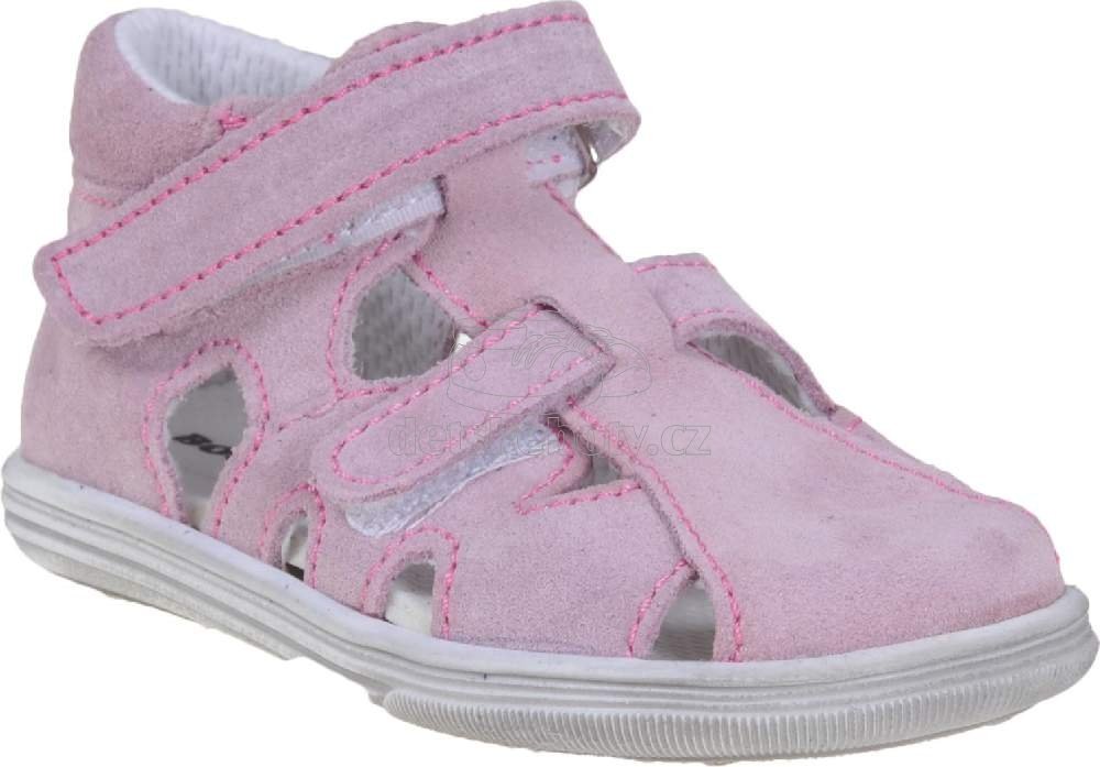 Dětské letní boty Boots4u T018 SV sv.rose