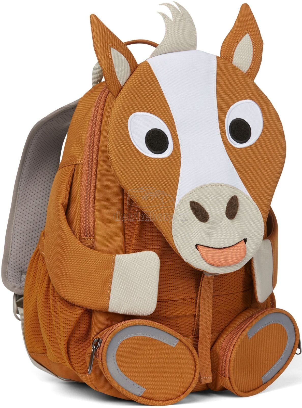 Dětský batoh do školky Affenzahn Large Friend Horse – brown