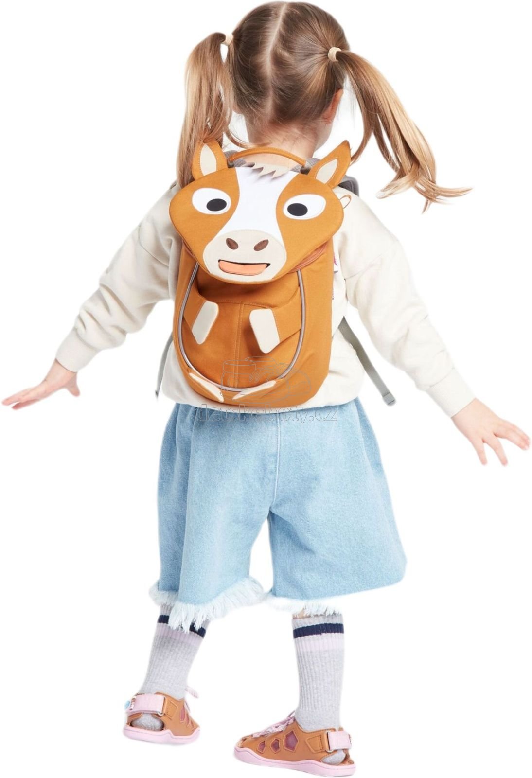 Batůžek pro nejmenší Affenzahn Small Friend Horse - brown (obrázek 7)