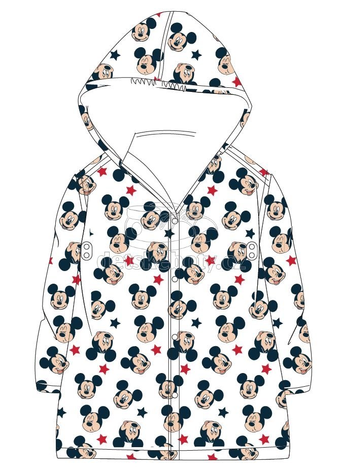 pláštěnka Eexee Mickey Mouse transparentní 