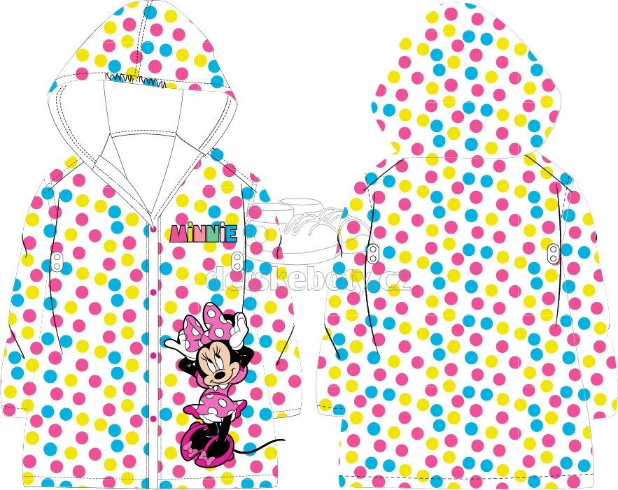 pláštěnka Eexee Minnie barevný puntík