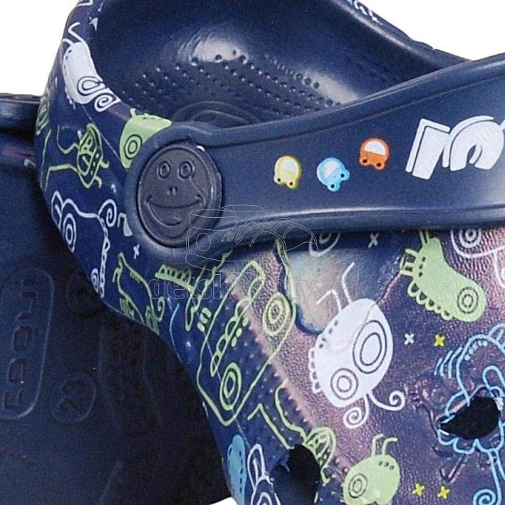 Dětské plážovky Coqui 8715 navy monster Velikost: 23-24 (obrázek 4)