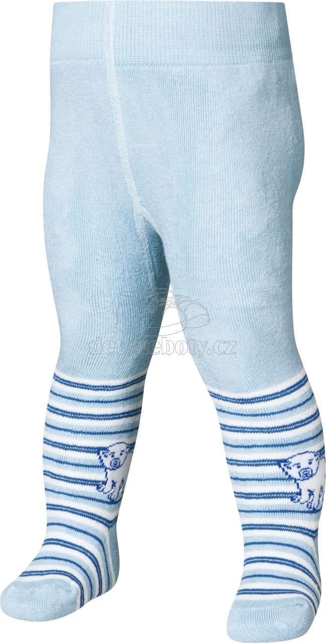 Dětské punčocháče PLAYSHOES Termo Lední medvěd 499051 světle modré