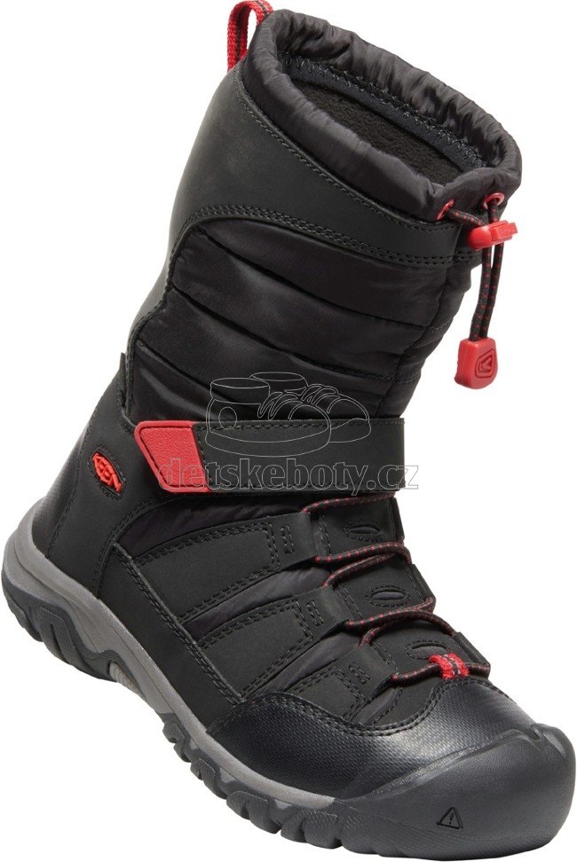 Dětské zimní boty Keen WINTERPORT NEO DT WP YOUTH black/red carpet