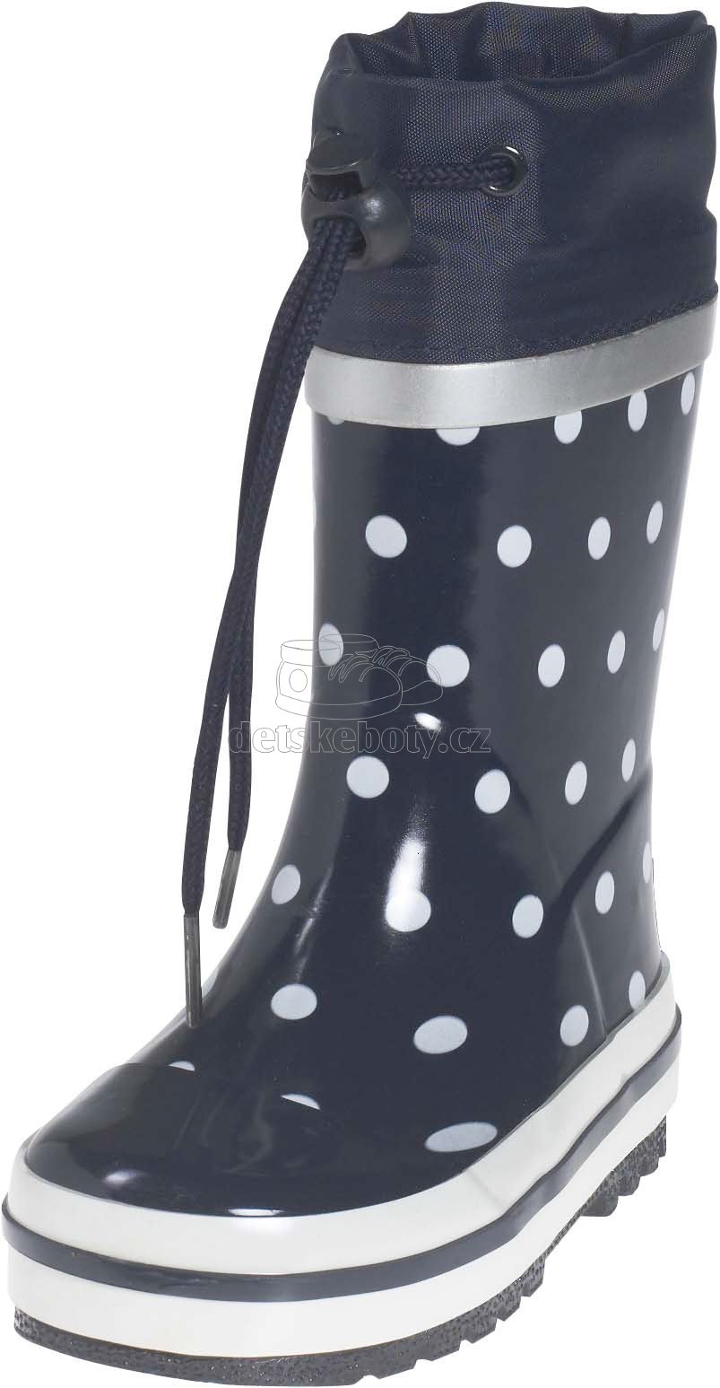 Dětské holinky Playshoes 181767 dots modrá