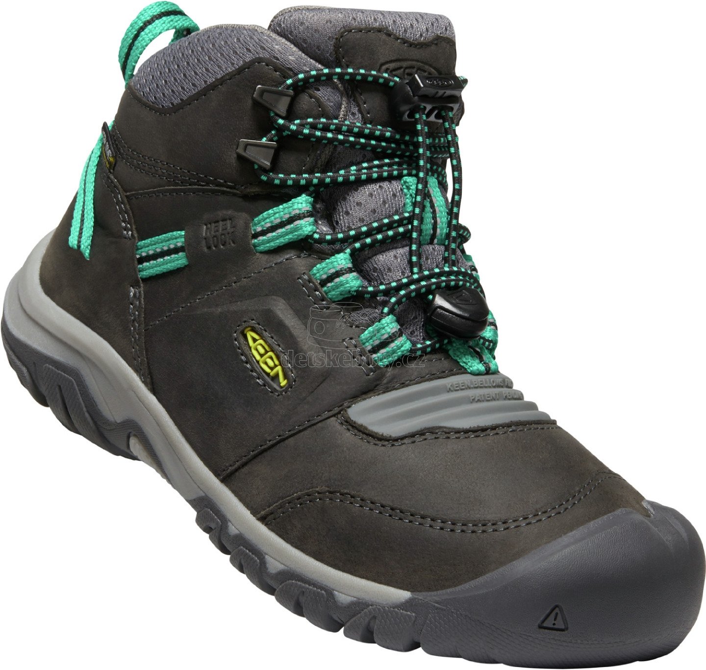 Trekové boty Keen RIDGE FLEX MID WP YOUTH magnet/greenlake